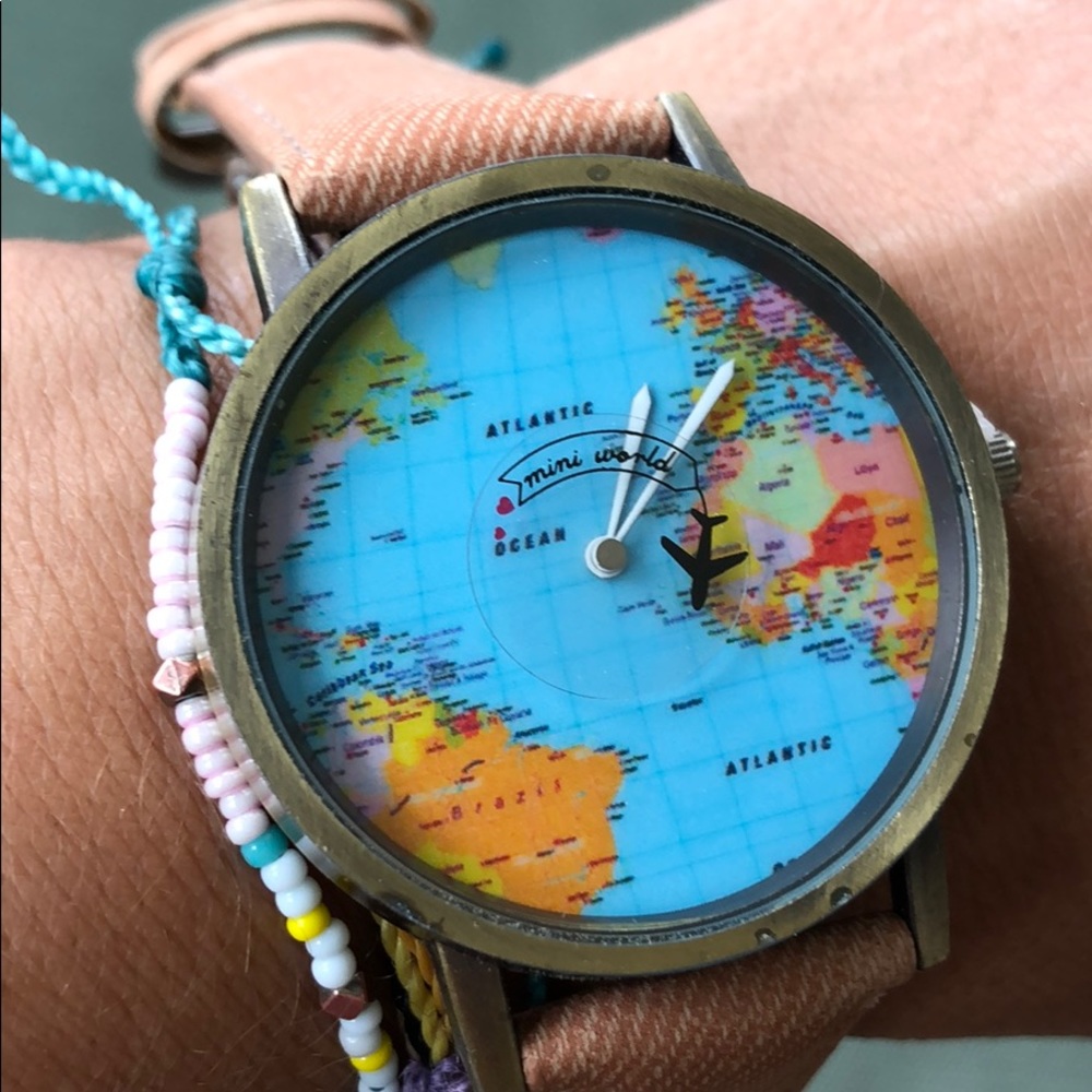 World Map Fashion Watch